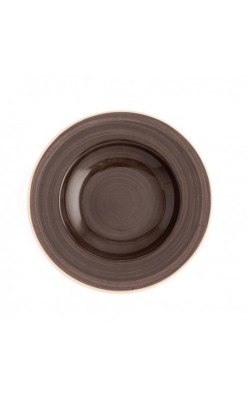 PLATO HONDO 26CM TERRA MOKA (6UDS)