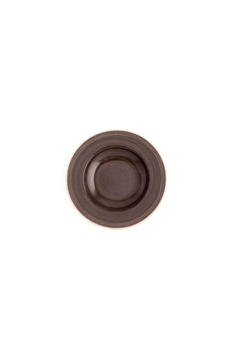 PLATO HONDO 26CM TERRA MOKA (6UDS)