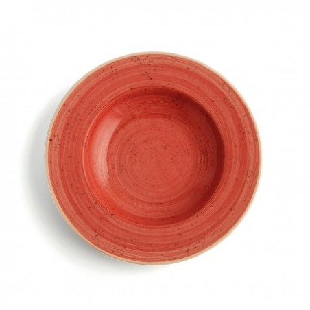 PLATO HONDO 26CM TERRA ROJO (6UDS)