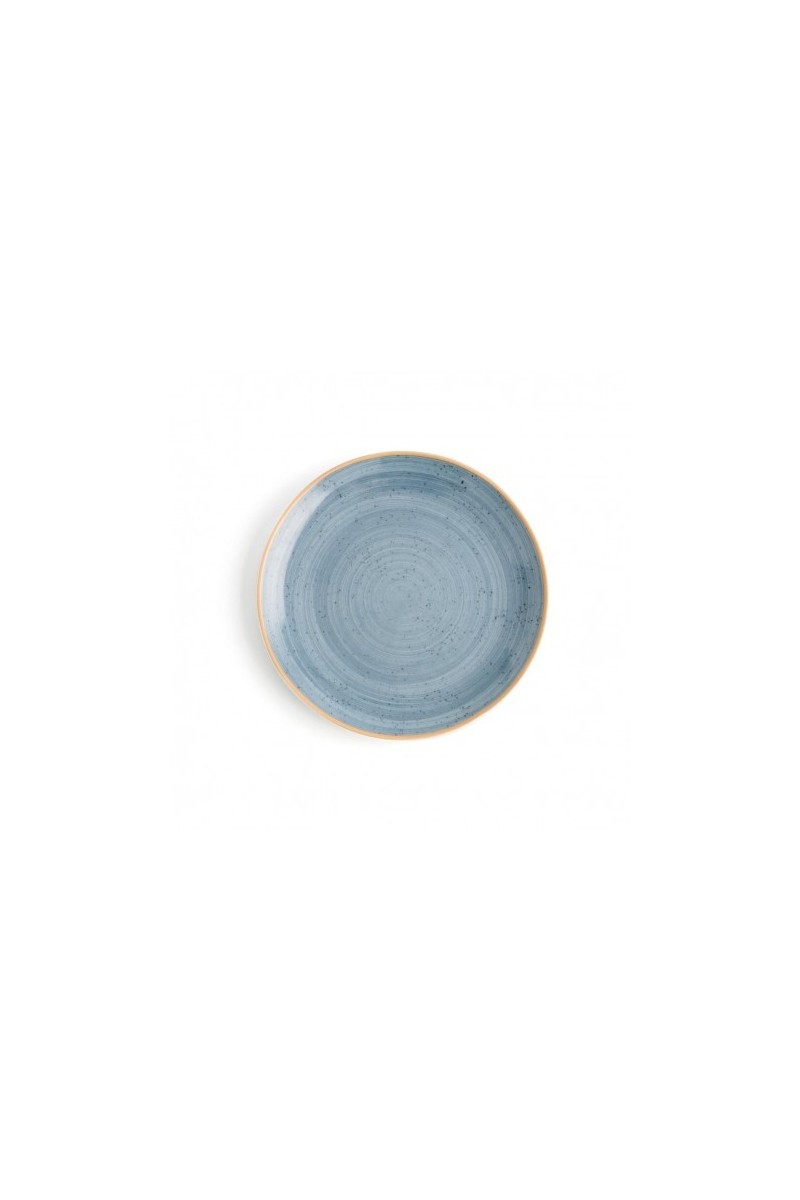 PLATO LLANO 21CM TERRA AZUL (12UDS)
