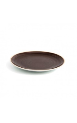 PLATO LLANO 21CM TERRA MOKA (12UDS)