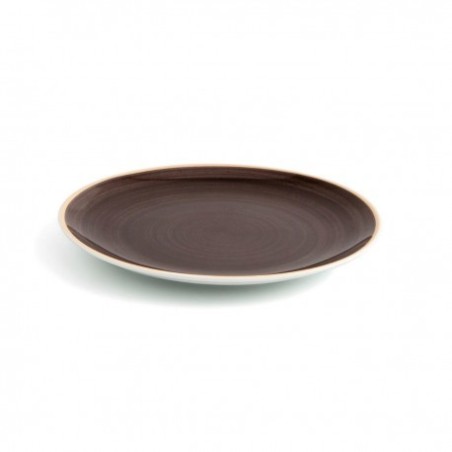 PLATO LLANO 21CM TERRA MOKA (12UDS)