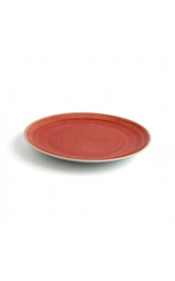 PLATO LLANO 21CM TERRA ROJO (12UDS)