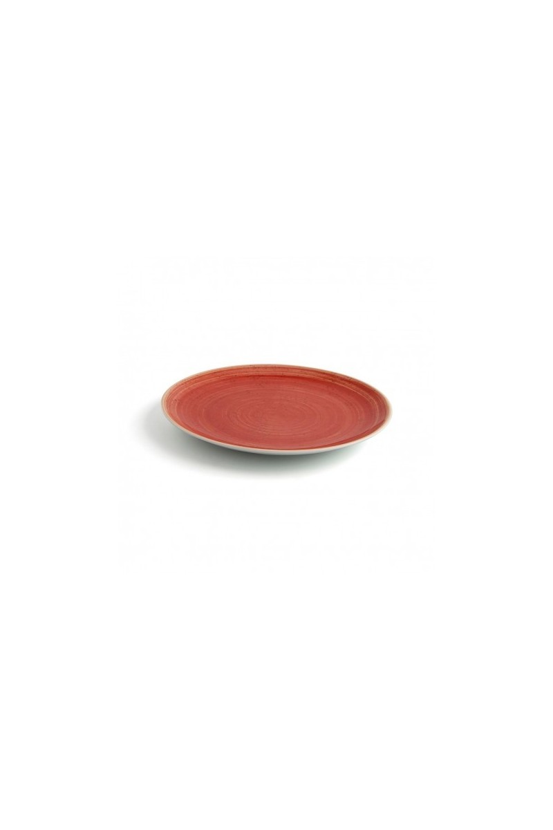 PLATO LLANO 21CM TERRA ROJO (12UDS)