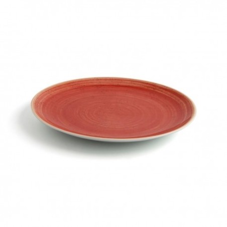 PLATO LLANO 21CM TERRA ROJO (12UDS)
