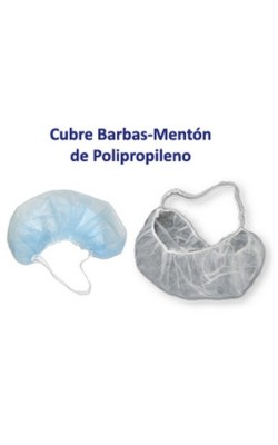 CUBREBARBA POLIPROPILEN BLANCO C/GOMA (1000U)