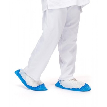 CUBREZAPATO C/SUELA CPE BLANCO/AZUL (500UND)