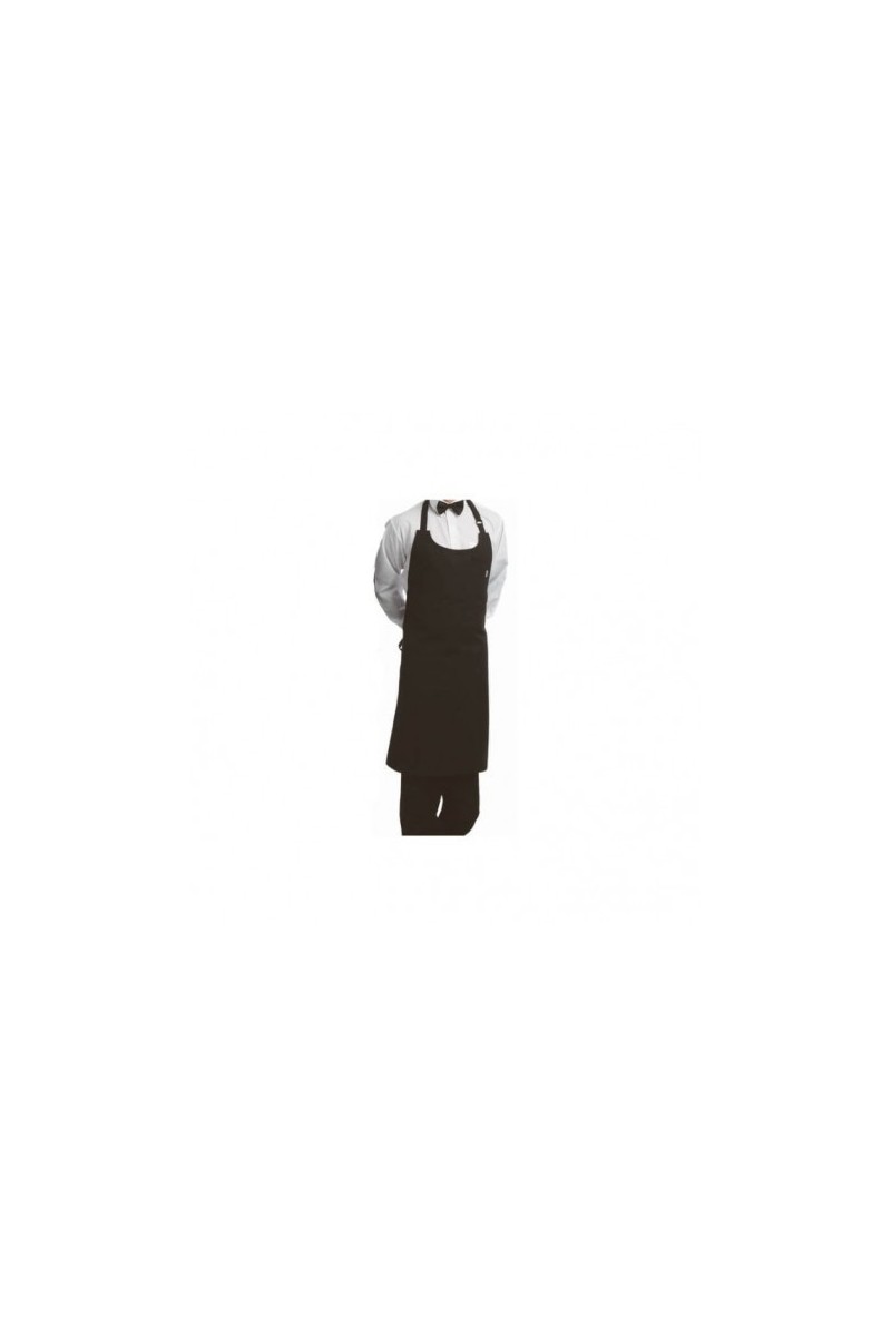 DELANTAL SOMELIER NEGRO CON BOLSILLOS 84X110