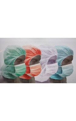 GORRO INTEGRAL C/MASCARILLA VERDE (500UNID.)