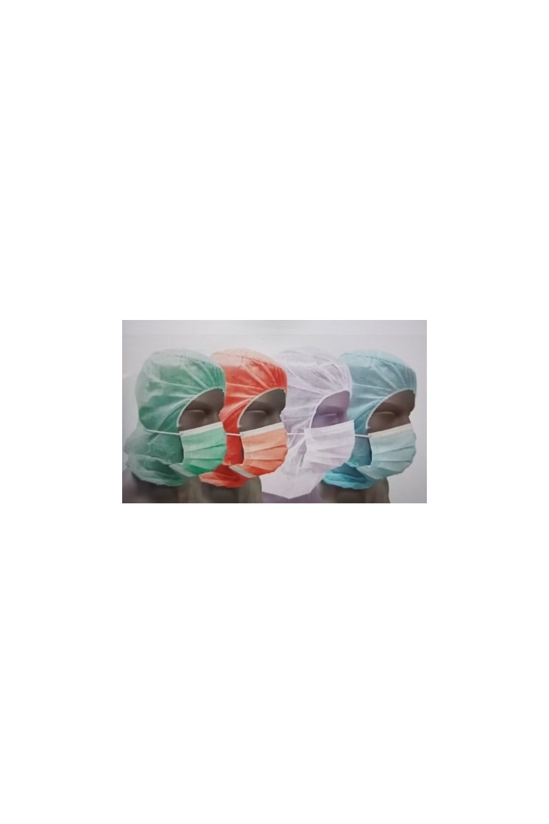 GORRO INTEGRAL C/MASCARILLA VERDE (500UNID.)