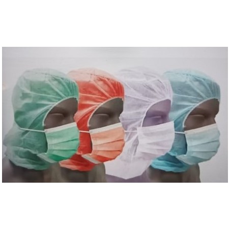 GORRO INTEGRAL C/MASCARILLA VERDE (500UNID.)