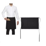 MANDIL CINTA C/BOLSILLO NEGRO 75X55