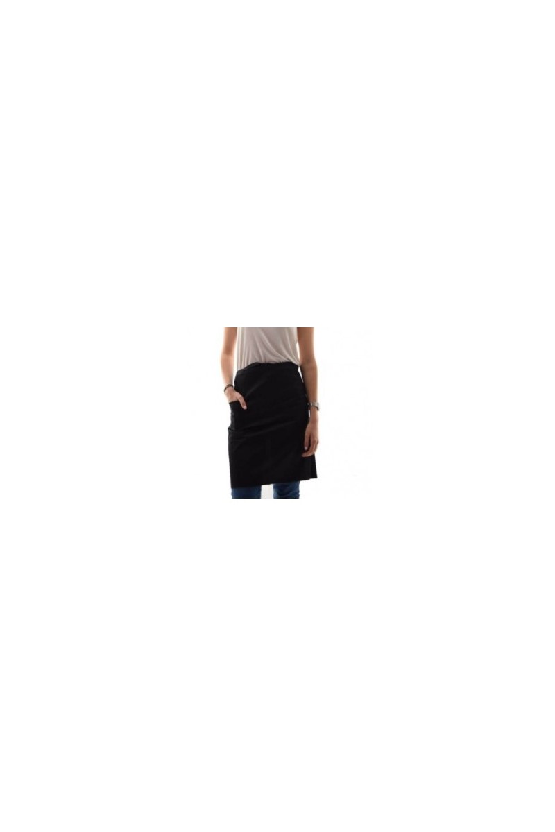MANDIL MONEDERO 3 BOLSILLOS NEGRO 60X30