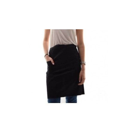 MANDIL MONEDERO 3 BOLSILLOS NEGRO 60X30