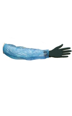 MANGUITOS POLIETILENO G80 AZUL (100UDS)