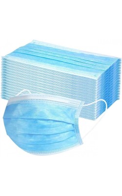 MASCARILLA HIGIENICA 3C C/GOMA AZUL 50UND