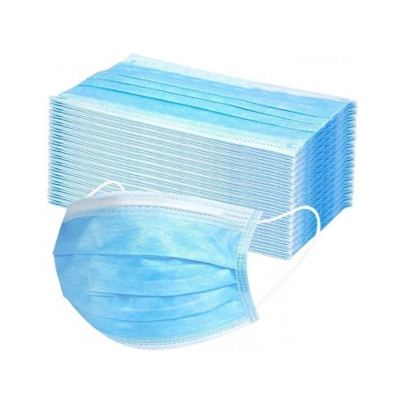 MASCARILLA HIGIENICA 3C C/GOMA AZUL 50UND