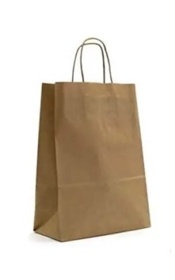 BOLSA PAPEL KRAFT 29X17X29 ASA RETORCIDA 25U