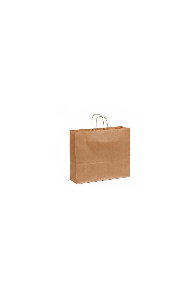 BOLSA PAPEL KRAFT 35X18X35 ASA RETORCIDA 25U