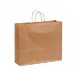 BOLSA PAPEL KRAFT 35X18X35 ASA RETORCIDA 25U