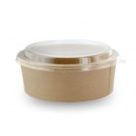 ENSALADERA CARTON CON TAPA KRAFT 750ML (25UD)