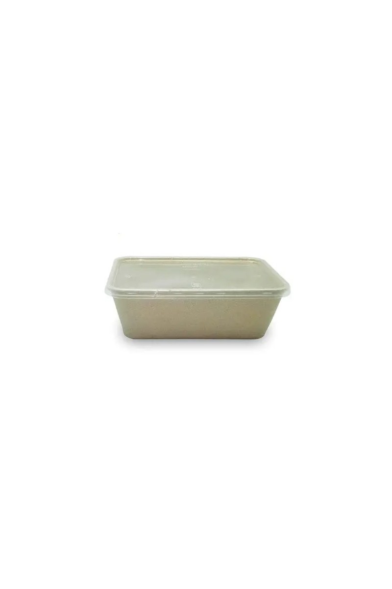 ENVASE RECTANG.750ML CAÑA AZUCAR C/TAPA (50U)