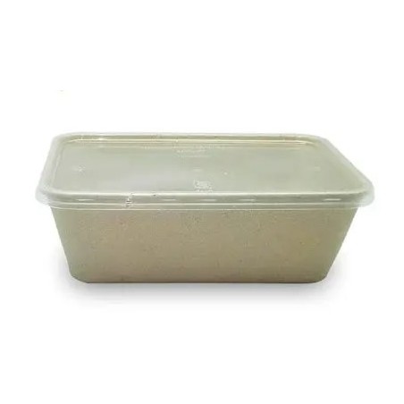 ENVASE RECTANG.750ML CAÑA AZUCAR C/TAPA (50U)