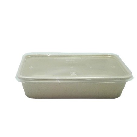 ENVASE RECTANG.950ML CAÑA AZUCAR C/TAPA (50U)