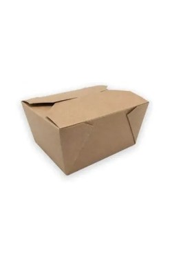 RECIPIENTE CARTON KRAFT 21OZ 640ML (50UNID)