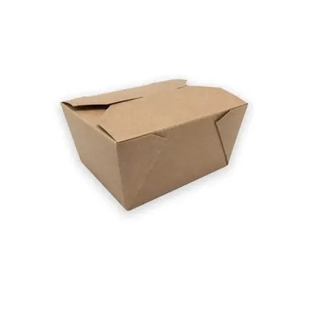 RECIPIENTE CARTON KRAFT 21OZ 640ML (50UNID)