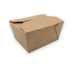 RECIPIENTE CARTON KRAFT 21OZ 640ML (50UNID)