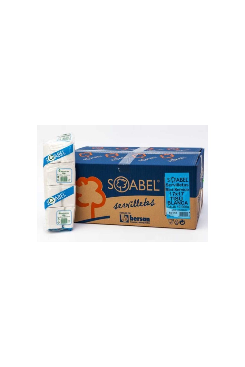 MINI-SERVIS 17X17 TISSUE 10.000 UND