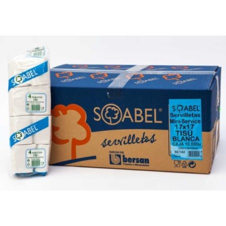 MINI-SERVIS 17X17 TISSUE 10.000 UND
