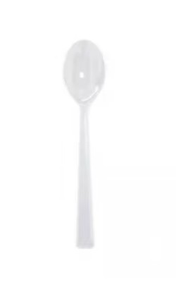 CUCHARA POSTRE REUTILIZABLE PS TTE 145MM - C2000 BOLSA 50 UDS