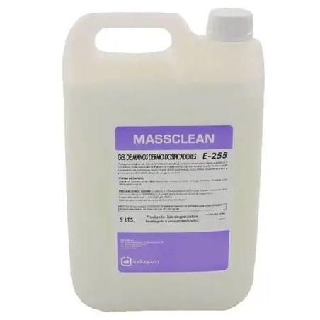 E-255 GEL MANOS DERMO NACARADO GARRAFA 5L