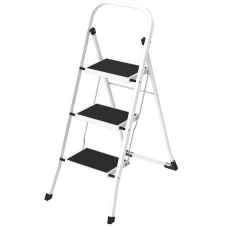 TABURETE SONECOL METALICO 3P. BLANCO ANTIDESLIZANTE PLANO
