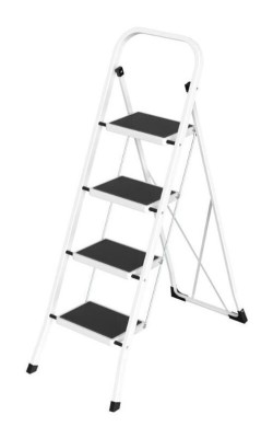 TABURETE SONECOL METALICO 4P. BLANCO ANTIDESLIZANTE PLANO
