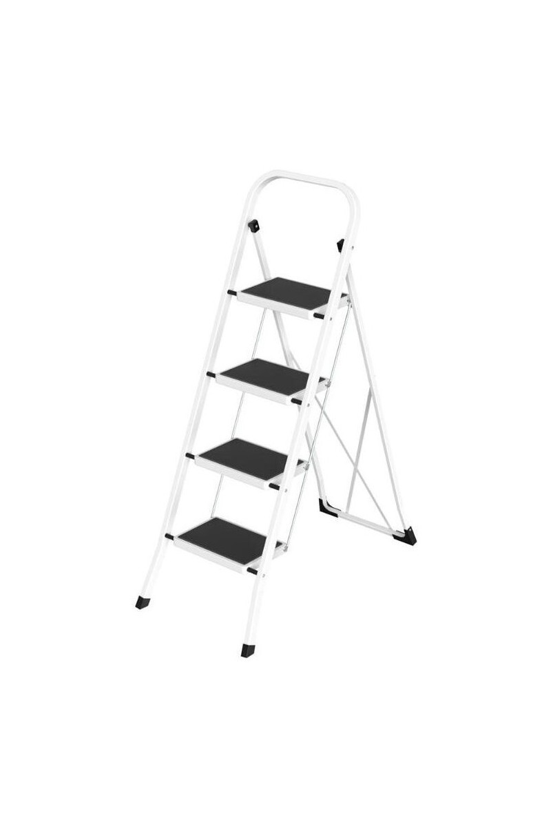 TABURETE SONECOL METALICO 4P. BLANCO ANTIDESLIZANTE PLANO