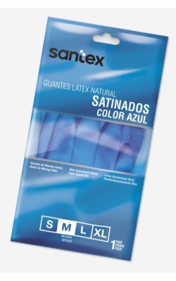 GUANTE SATINADO AZUL SANTEX T/S