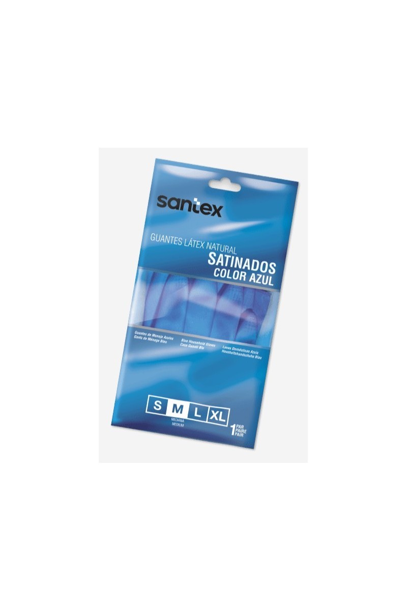 GUANTE SATINADO AZUL SANTEX T/S