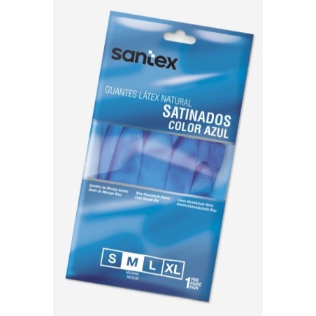 GUANTE SATINADO AZUL SANTEX T/S