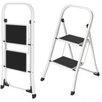 TABURETE SONECOL METALICO 2P. BLANCO ANTIDESLIZANTE PLANO