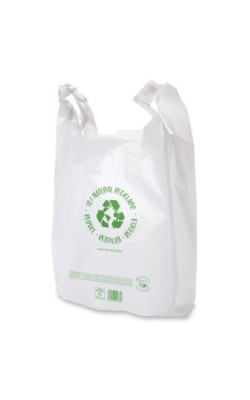 BOLSA CAMISETA 30x40 RECICLADA 70% 100UDS