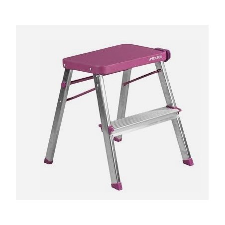 TABURETE ALUMINIO ROLSER 2P. MALVA