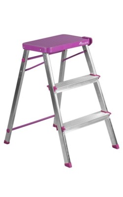 TABURETE ALUMINIO ROLSER 3P. MALVA