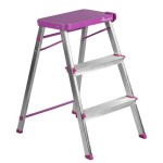 TABURETE ALUMINIO ROLSER 3P. MALVA