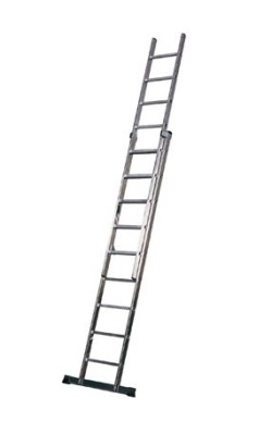 ESCALERA ALUMINO INDUSTRIAL 2 TRAMOS 7P ROLSER