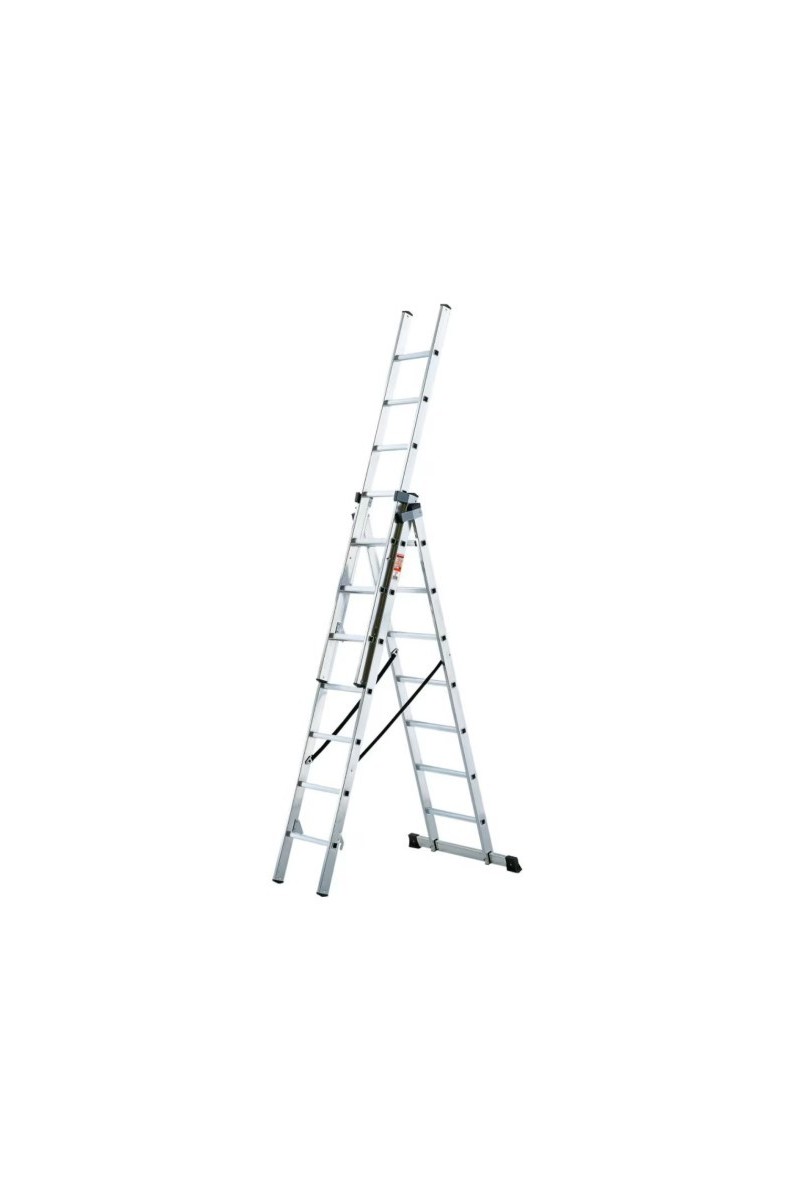 ESCALERA ALUMINIO INDUSTRIAL 3 TRAMOS 7 P ROLSER