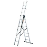 ESCALERA ALUMINIO INDUSTRIAL 3 TRAMOS 7 P ROLSER