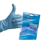 GUANTE SATINADO AZUL SANTEX T/L